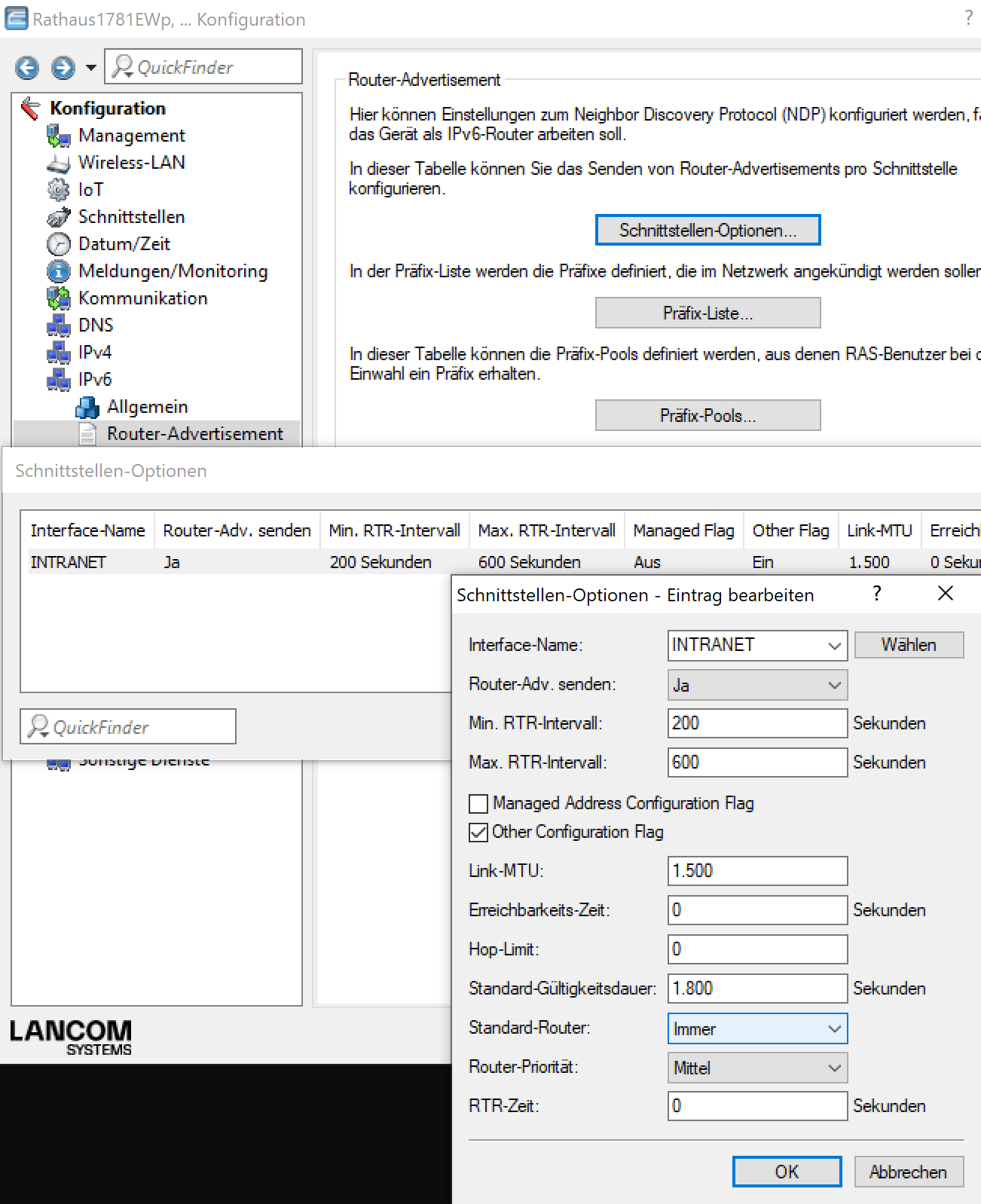 LANCOM Configuration 16